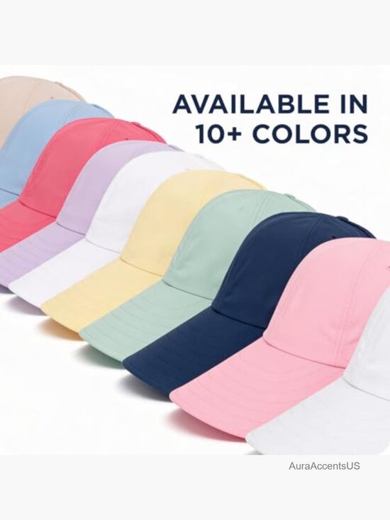Wide Brim UPF 50 Ponytail Sun Hat with Patented Opening